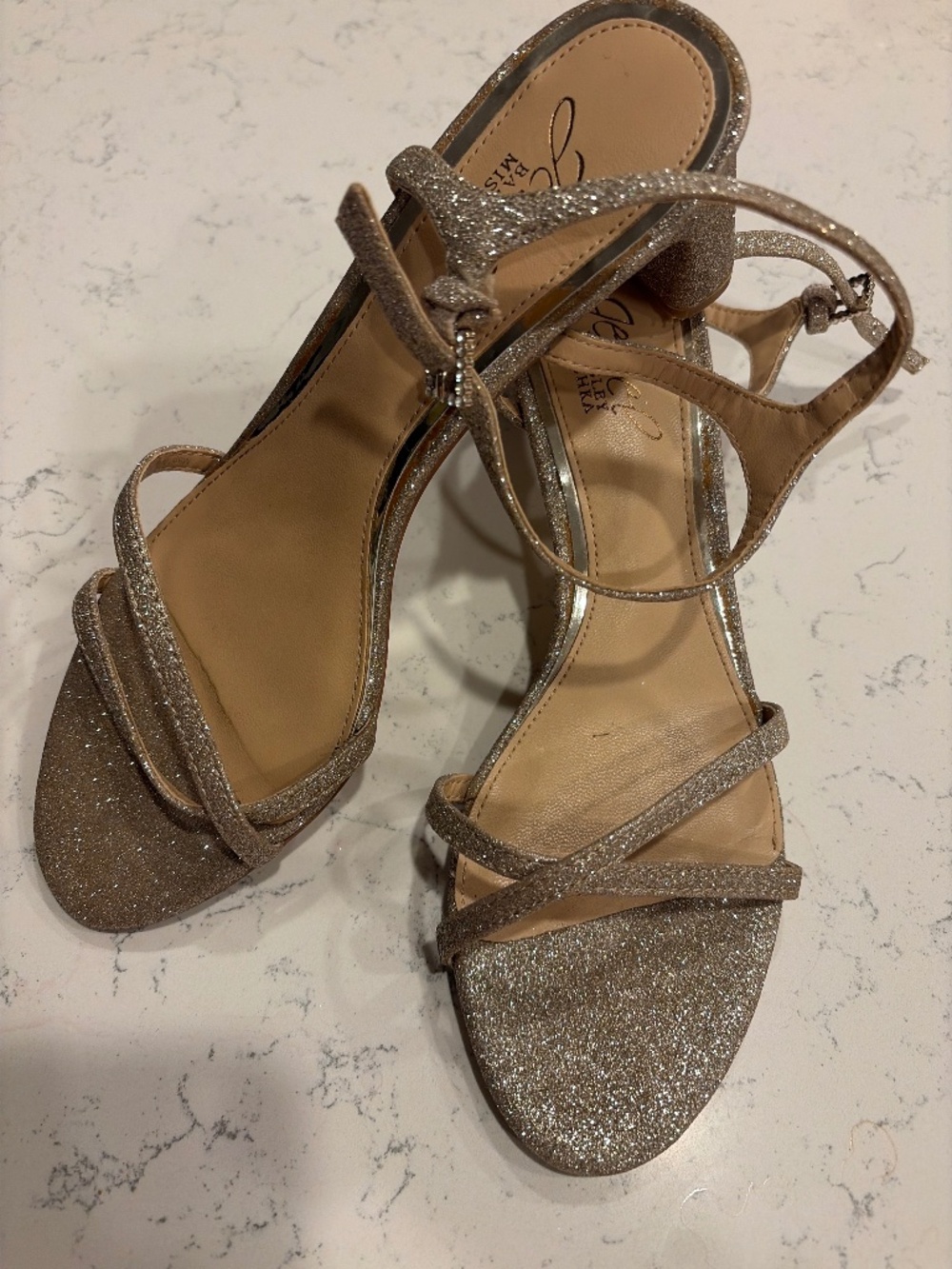 Gold strapy, sandals